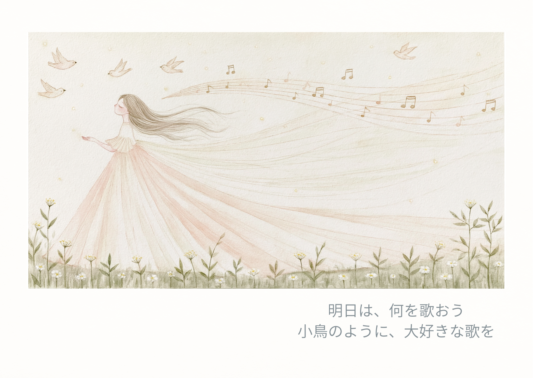 明日は何を歌おう ポストカード 1